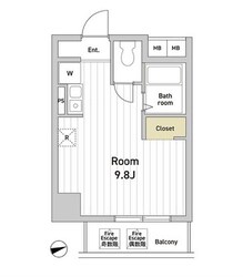 エスモア銀座イーストの物件間取画像